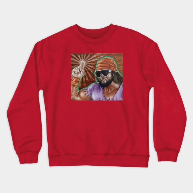 Macho Man Crewneck Sweatshirt by Toby Sasquatch